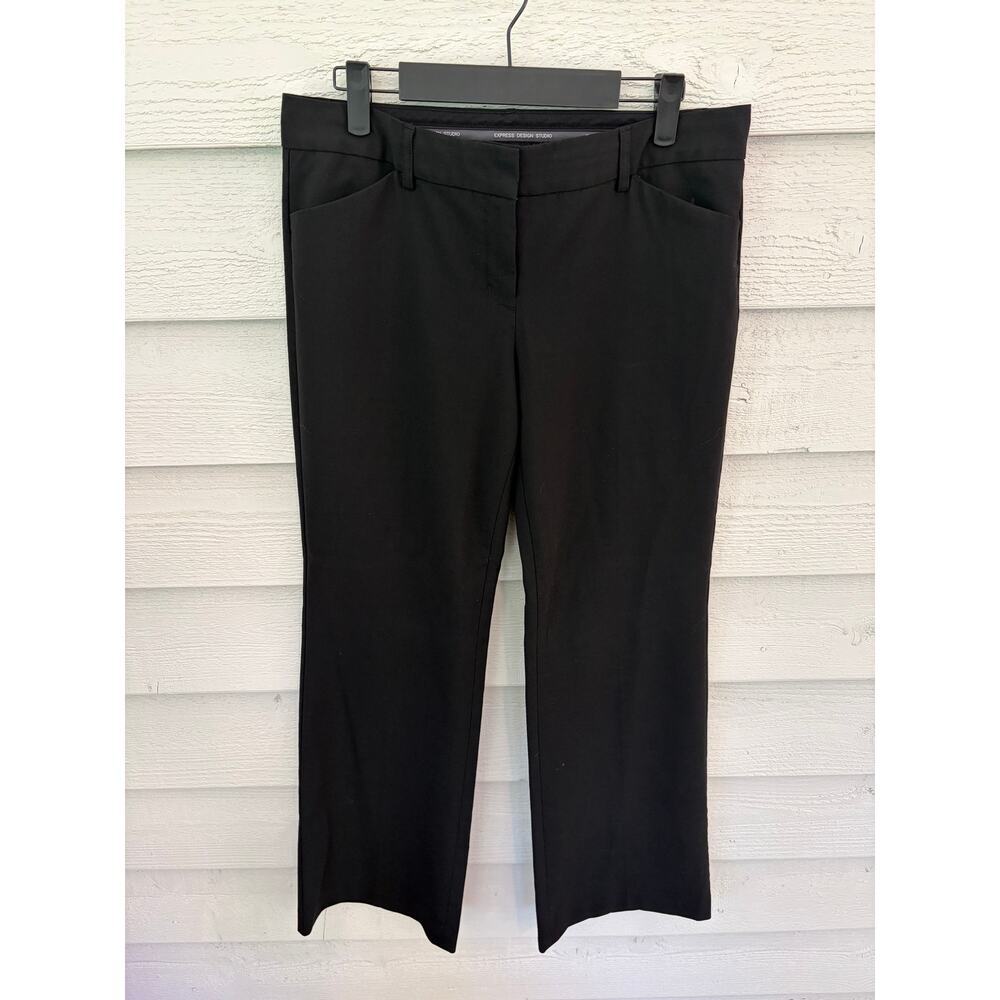 Express Design Studio Editor Black Dress Pants Size 6R Career Office Workwear - Picture 2 of 5